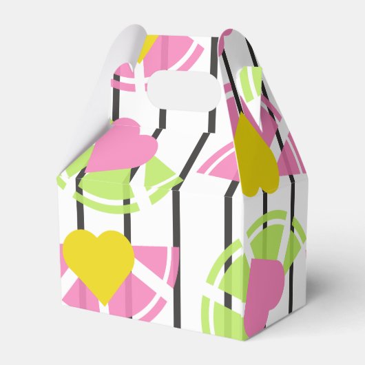 Lemon Limoen snijden hartenstrepen stevigheidspatr Bedankdoosjes (Achterkant)