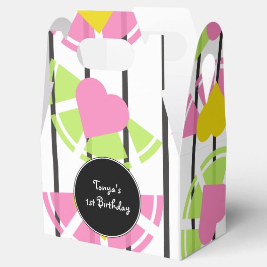 Lemon Limoen snijden hartenstrepen stevigheidspatr Bedankdoosjes (Geopend)