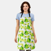 Lemon Limoen Trendy Modern Fun Schort (Gedragen)