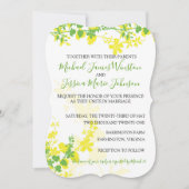 Lemon Limoen Vines huwelijksuitnodiging Kaart (Voorkant)