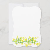 Lemon Limoen Vines huwelijksuitnodiging Kaart (Achterkant)