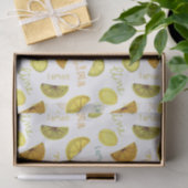 Lemon & Limoen Zesty Fruit Pattern Tissuepapier (Geschenk)