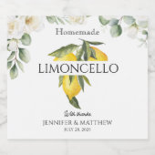 Lemon Limoncello Thank You Wedding Favor  Likeurfles Etiket (Enkel label)
