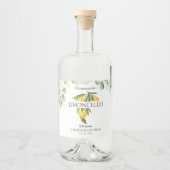 Lemon Limoncello Thank You Wedding Favor  Likeurfles Etiket (Voorkant)