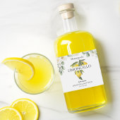 Lemon Limoncello Thank You Wedding Favor  Likeurfles Etiket