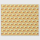 Lemon Loaf Cake Bread With Icing Cadeaupapier (Vlak)