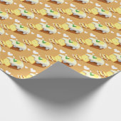 Lemon Loaf Cake Bread With Icing Cadeaupapier (Hoek)