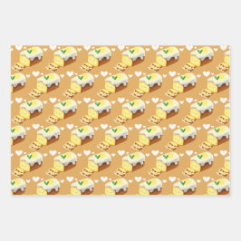 Lemon Loaf Cake Bread With Icing Inpakpapier Vel