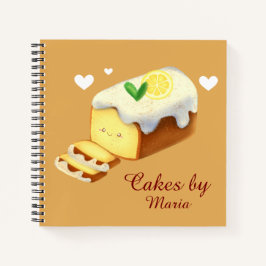 Lemon Loaf Cake Bread With Icing Notitieboek