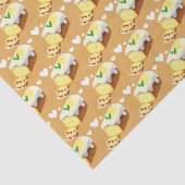 Lemon Loaf Cake Bread With Icing Tissuepapier (Detail)