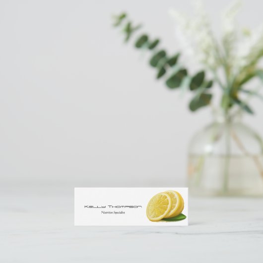 Lemon Logo Mini Visitekaartje (Staand voorkant)