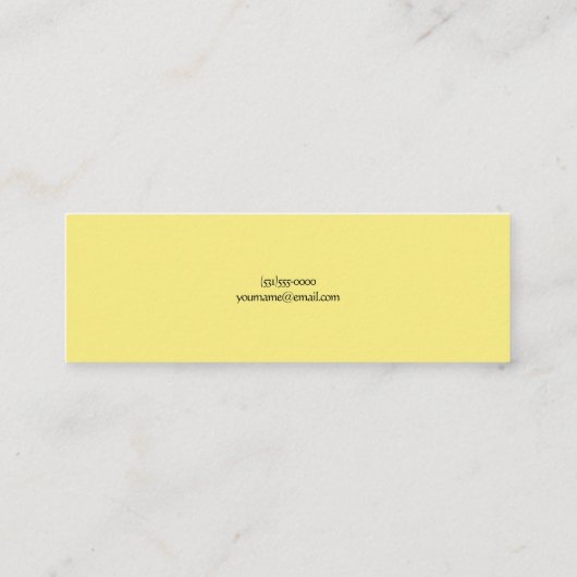 Lemon Logo Mini Visitekaartje (Achterkant)