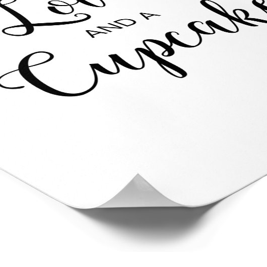 Lemon Love & a Cupcake Vrijgezellenfeest Sign Poster (Hoek)