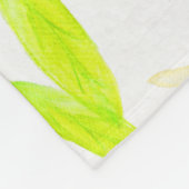 Lemon Lovely Botanical Medium Sized Fleece Blanket (Hoek)