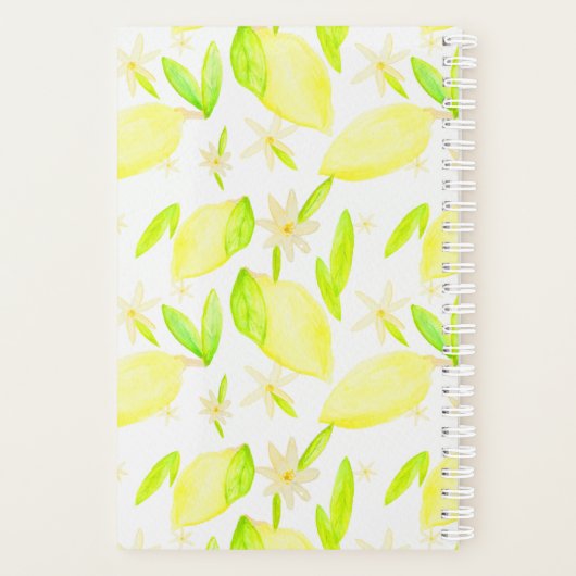 Lemon Lovely Planner (Achterkant)