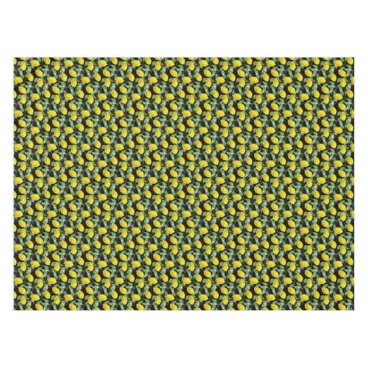 Lemon Lush Small Print Tafelkleed (Voorkant (Horizontaal))