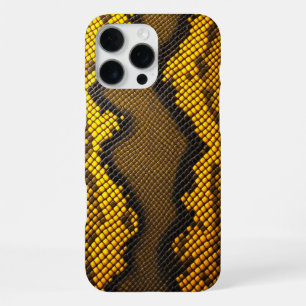 Lemon Luxe: Geel Slangontwerp iPhone 16 Pro Max Hoesje