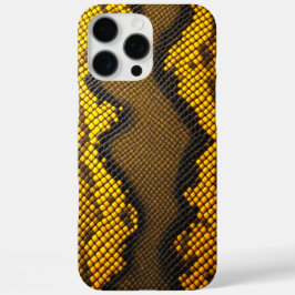 Lemon Luxe: Gele Slang Ontwerp iPhone 16 Pro Max Hoesje