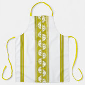 Lemon Luxe Jacquard Strepen Schort (Voorkant)