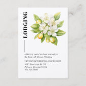 Lemon & Magnolia Bloemige Gele Citroen Trouw  Informatiekaartje (Achterkant)