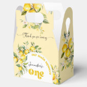 Lemon Main squeeze 1e verjaardagsfeestje Bedankdoosjes (Geopend)