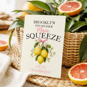 Lemon Main Squeeze Bachelorette Party Uitnodiging