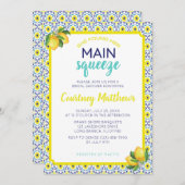 Lemon Main Squeeze Blue Vrijgezellenfeest Kaart (Voorkant / Achterkant)