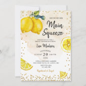 Lemon main squeeze Bridal doucheuitnodiging Kaart (Voorkant)