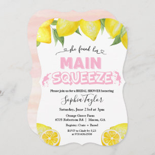 Lemon Main Squeeze Bridal Shower Kaart