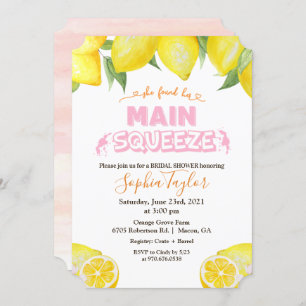 Lemon Main Squeeze Bridal Shower Kaart