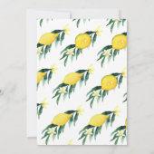 Lemon Main Squeeze Bridal Shower Kaart (Achterkant)