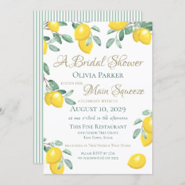 Lemon Main Squeeze Bridal Shower Kaart