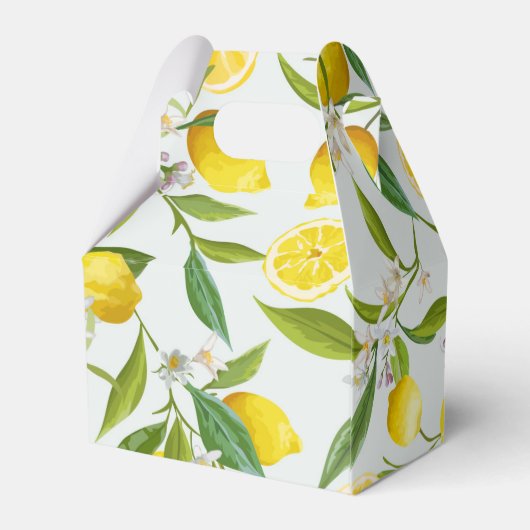 Lemon Main Squeeze Bruiloft Favor Doos Bedankdoosjes (Achterkant)