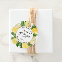 Lemon Main Squeeze Bruiloftsshower Klassieker Bedankjes Labels