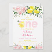 Lemon Main Squeeze First Birthday Kaart (Voorkant)