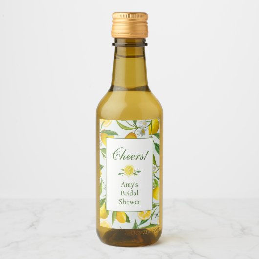Lemon Main Squeeze Mini-winefleslabel Wijn Etiket (Voorkant)