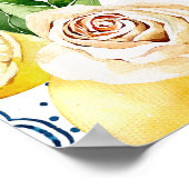 Lemon Main Squeeze Mosaïek Bruiloft Feestelijke On Poster (Hoek)