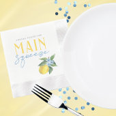 Lemon Main Squeeze Persoonlijke Munt Cocktail Servet