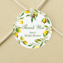 Lemon Main Squeeze Ronde Favor Label