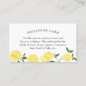 Lemon Main Squeeze Shower Enclosure Kaart Visitekaartje (Voorkant)