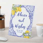 Lemon Main Squeeze Vrijgezellenfeest Advies & Wish Reclamebord Met Voetstuk (Insitu)