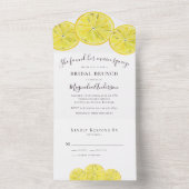 Lemon Main Squeeze Vrijgezellenfeest All In One Uitnodiging (Binnen)