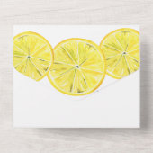 Lemon Main Squeeze Vrijgezellenfeest All In One Uitnodiging (Achterkant)