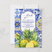 Lemon Main Squeeze Vrijgezellenfeest Bedankkaart (Voorkant)