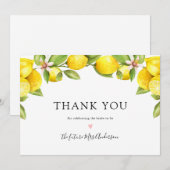 Lemon Main Squeeze Vrijgezellenfeest Bedankt (Voorkant / Achterkant)