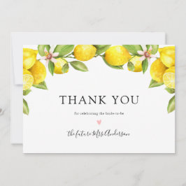 Lemon Main Squeeze Vrijgezellenfeest Bedankt