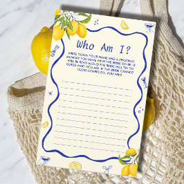 Lemon Main Squeeze Vrijgezellenfeest Guess Who Gam