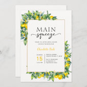 Lemon Main Squeeze Vrijgezellenfeest Kaart (Voorkant / Achterkant)