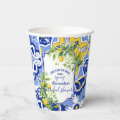 Lemon Main Squeeze Vrijgezellenfeest Papieren Bekers (Achterkant)