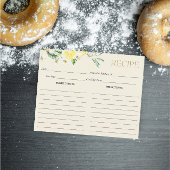 Lemon Main Squeeze Vrijgezellenfeest Recipe Kaart